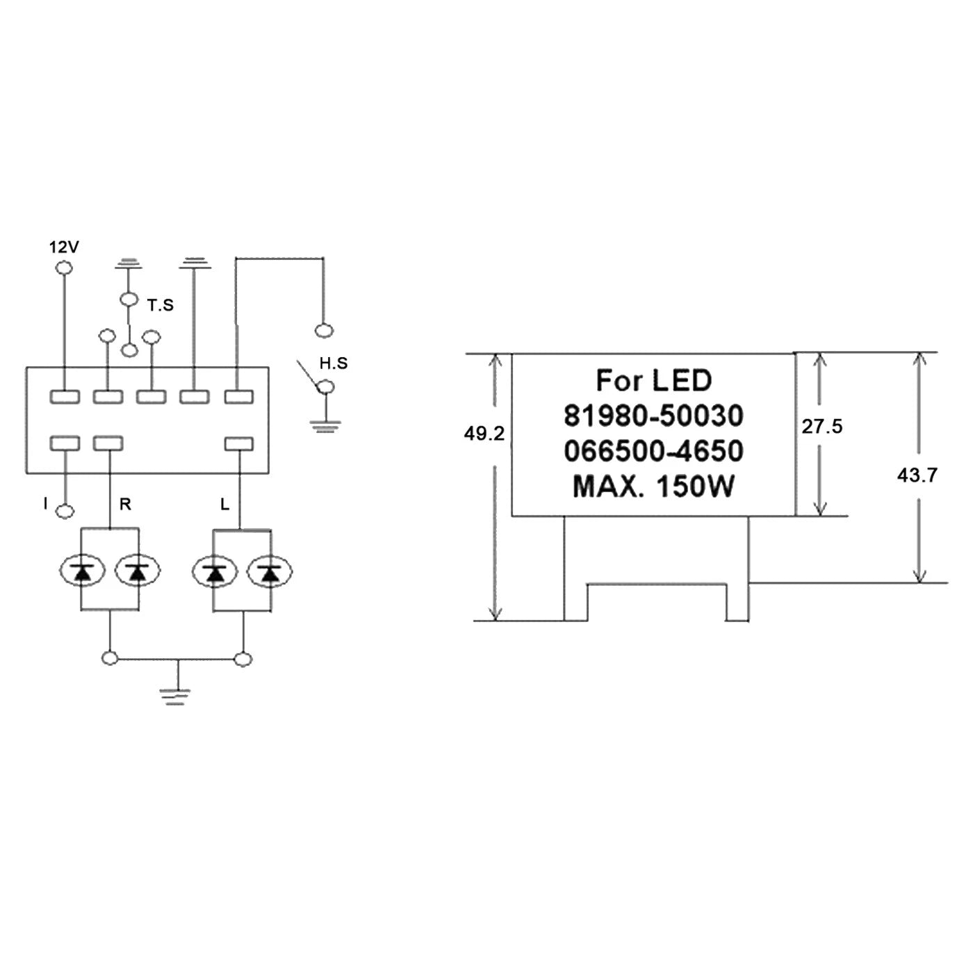 LED Flasher Relay for Subaru BRZ WRX STI (2013-2020)
