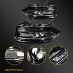 Pair of Black Projector Headlights for Dodge Charger (2015–2023)
