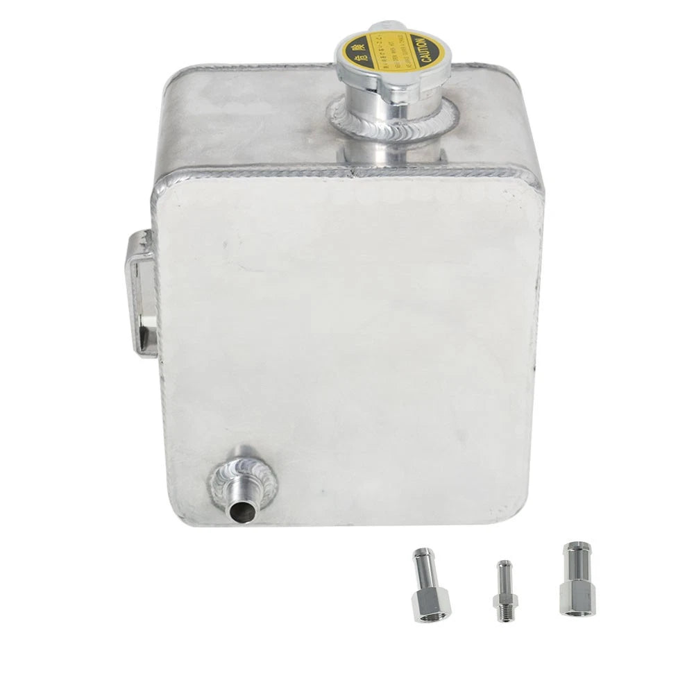 2.5L Aluminum Water Coolant Overflow Tank for Universal Applications