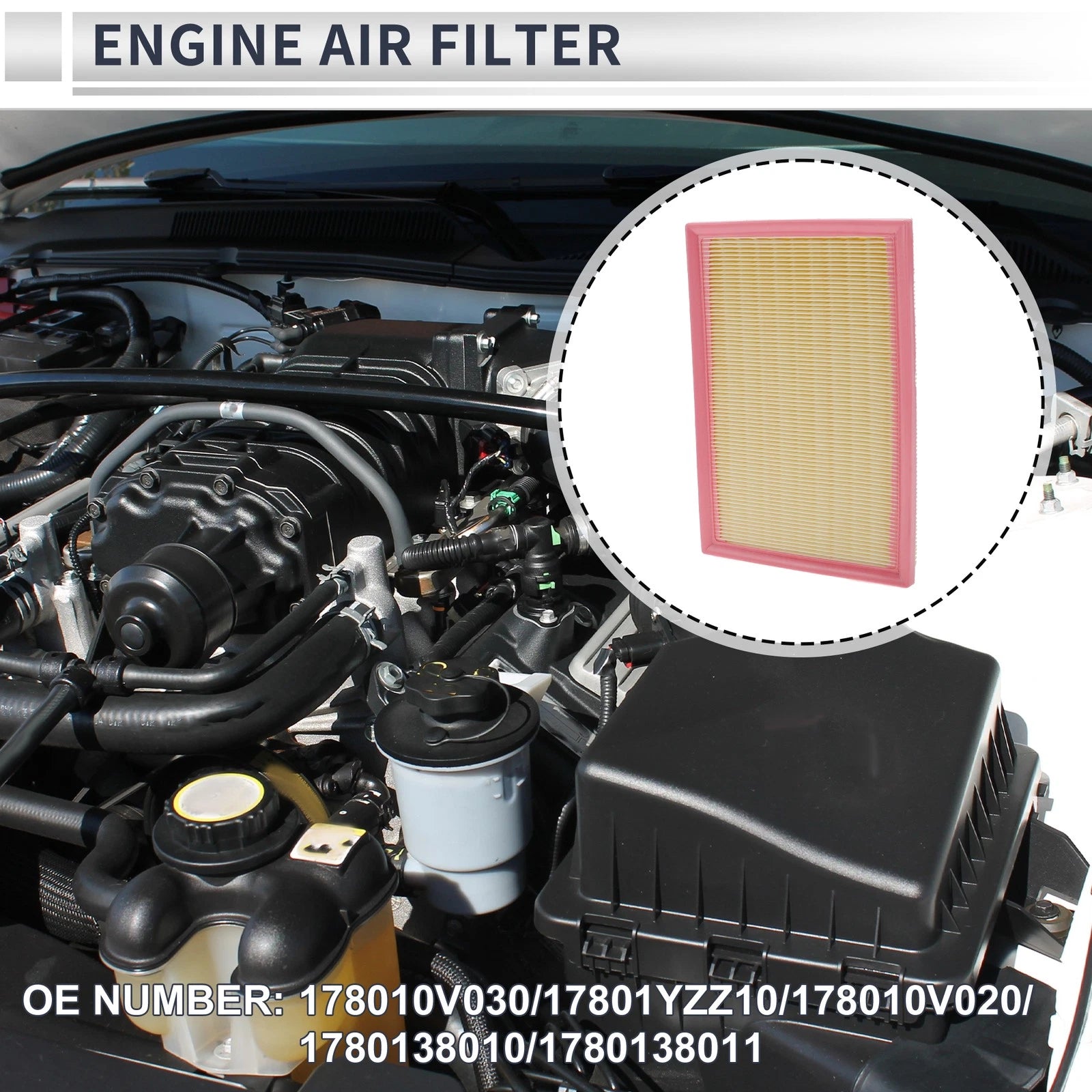 Engine Air Filter No. 178010V030/17801YZZ10 for Toyota RAV4 (2013–2018)