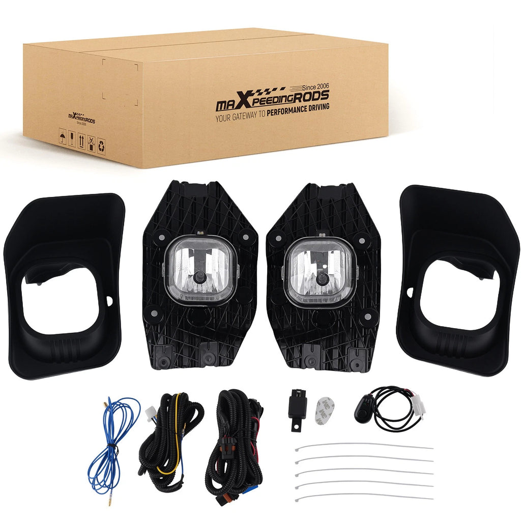 Clear Front Fog Lamps for Ford F-250 F-350 Super Duty (2011–2016) Halogen Pair