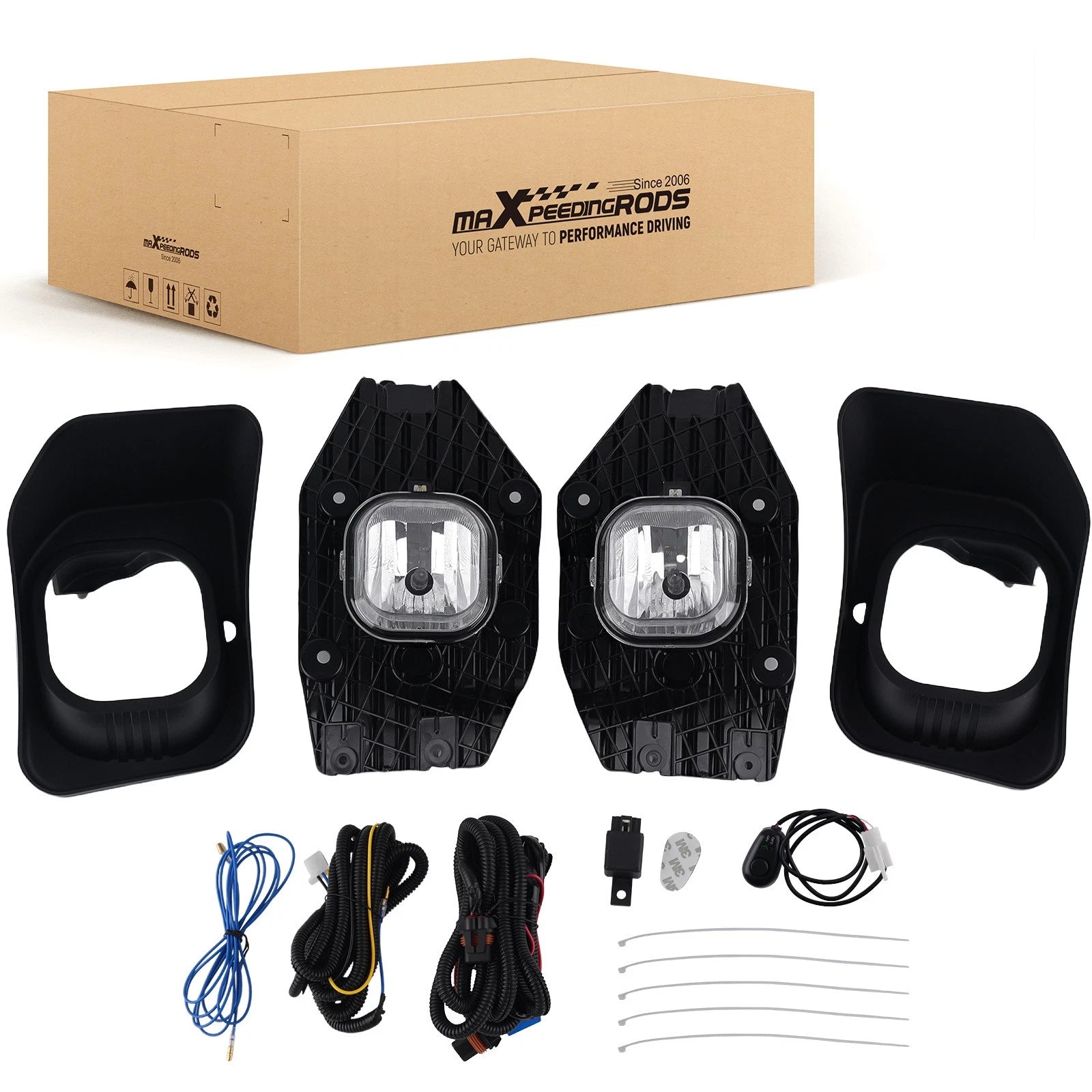 Clear Front Fog Lamps for Ford F-250 F-350 Super Duty (2011–2016) Halogen Pair