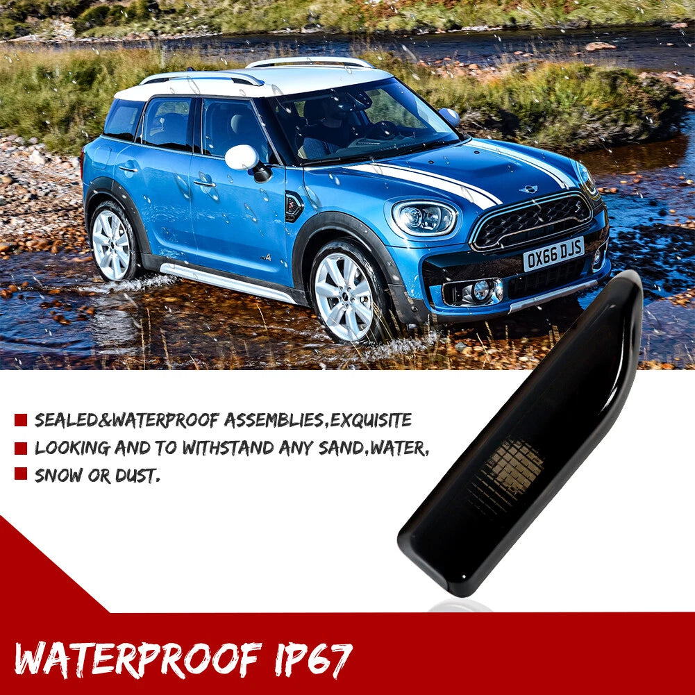 Smoke Lens Front Parking Side Marker Lights for Mini Countryman F60 (2017–2023)