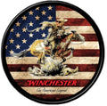 Winchester Flag Round Steel Sign #2984 (12 Inch)