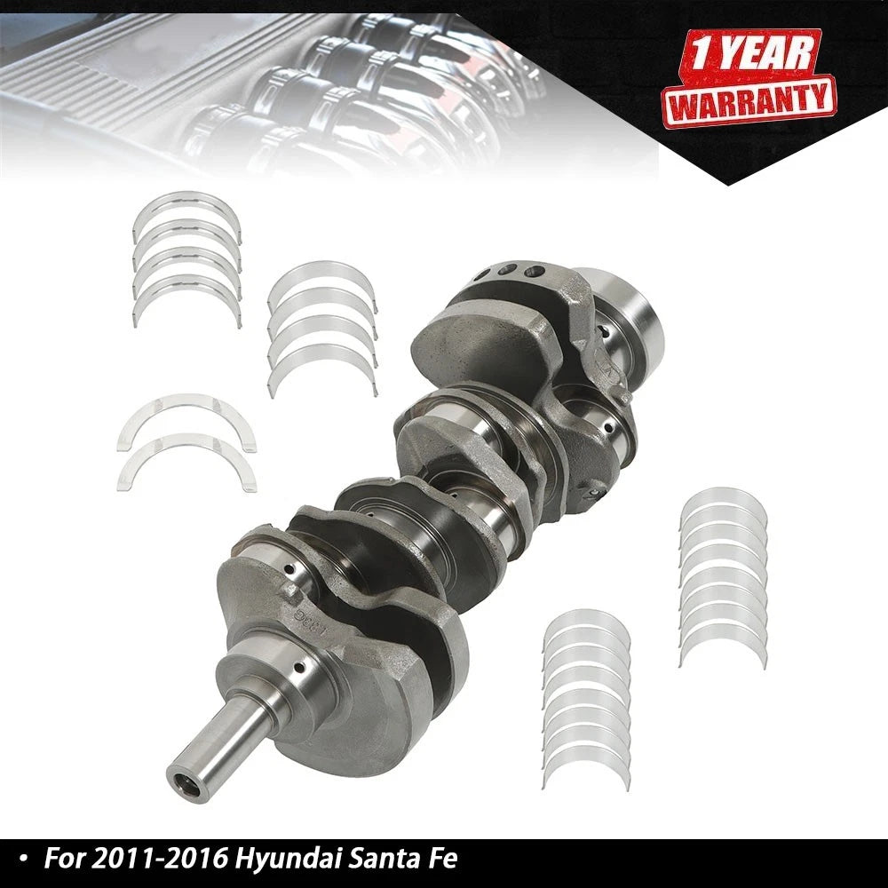 Crankshaft with Main Rod Bearing Set for Kia Cadenza 2011–2016