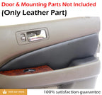 Leather Synthetic Door Panel Cover for Acura RL (1996–2003) Black