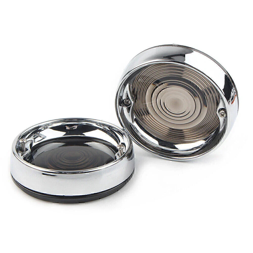 Turn Signal Bezels Smoke Lens Covers for Harley Touring Road King (2009-2023)