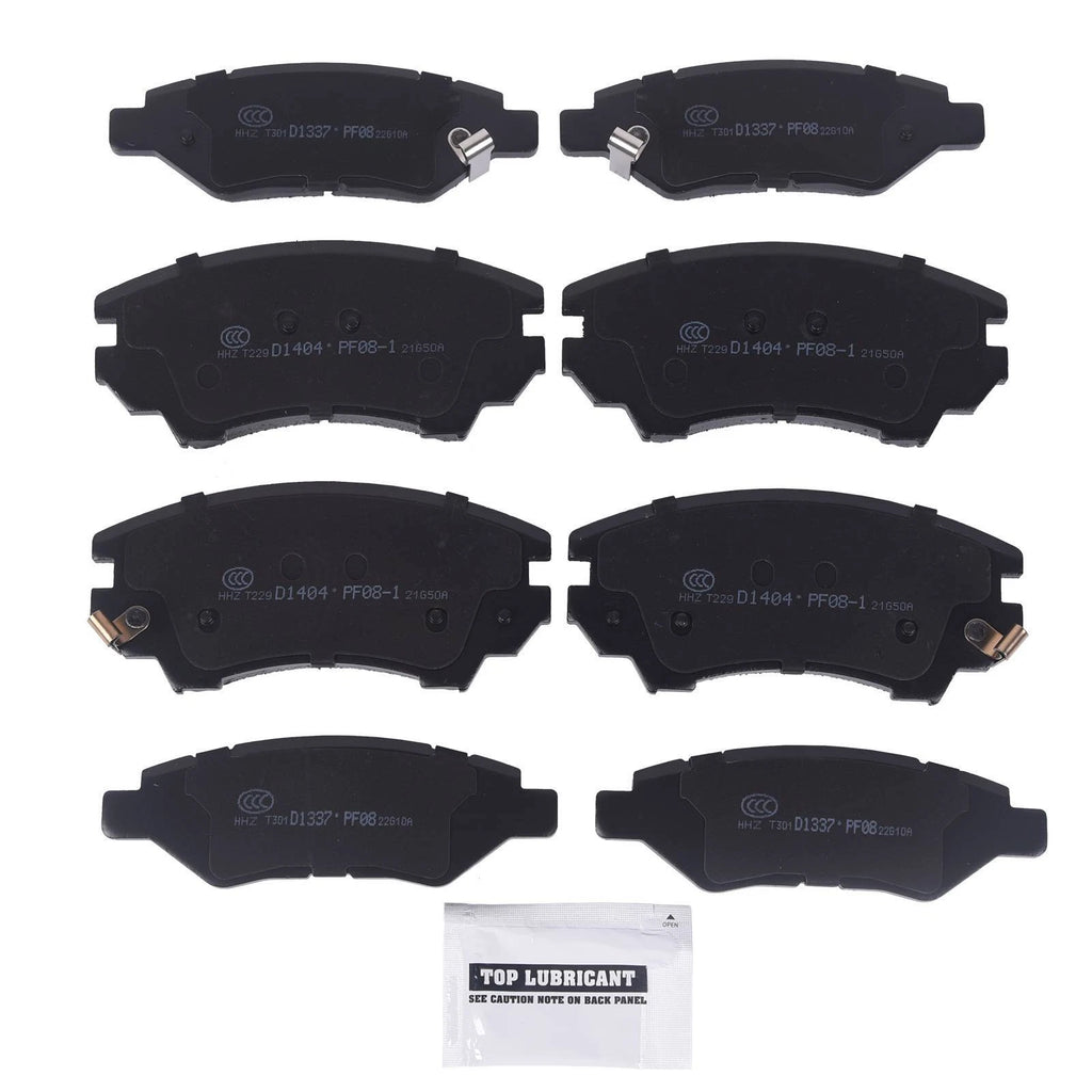Set of 4 Premium Ceramic Brake Pads for Chevrolet Camaro (2010–2015)