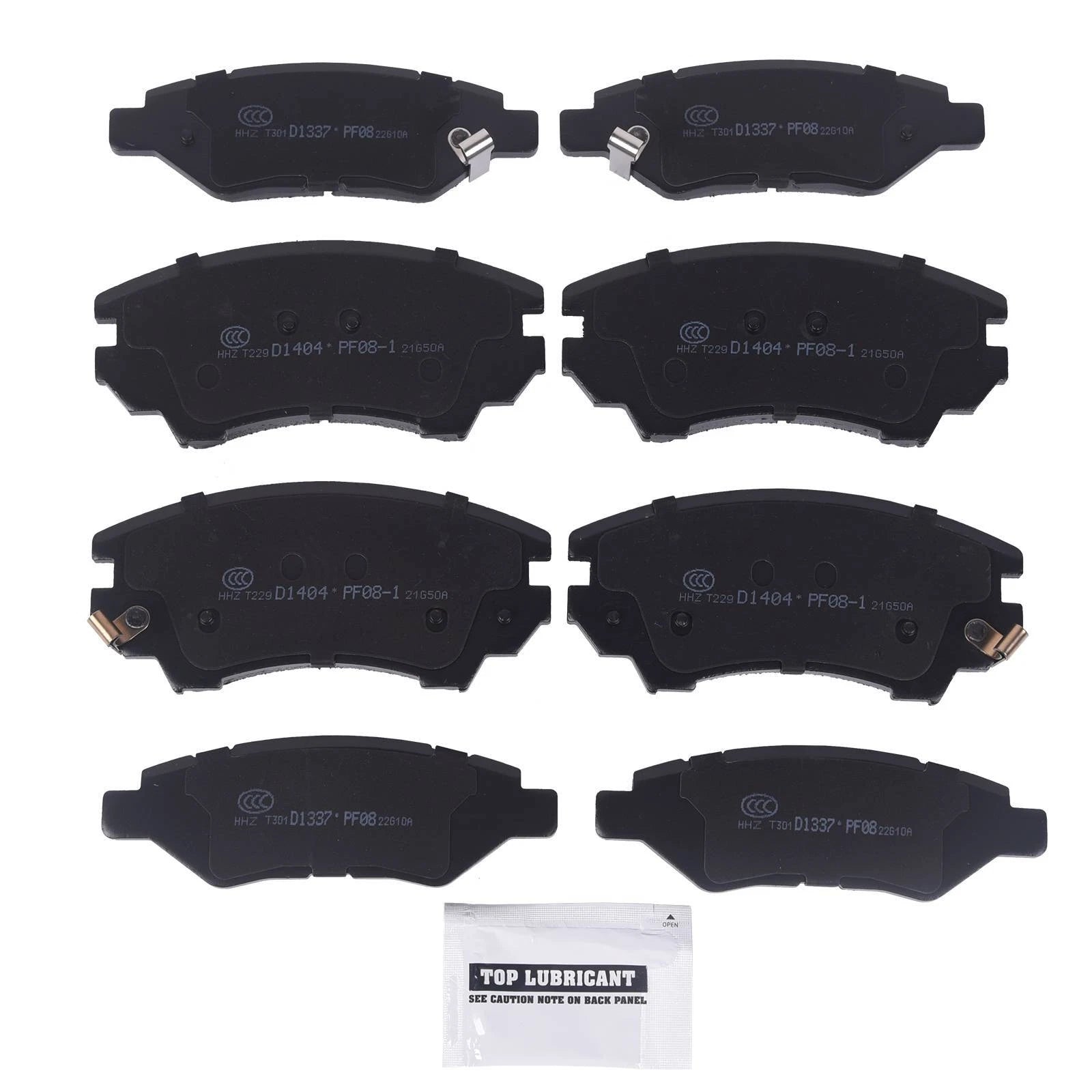 Set of 4 Premium Ceramic Brake Pads for Chevrolet Camaro (2010–2015)