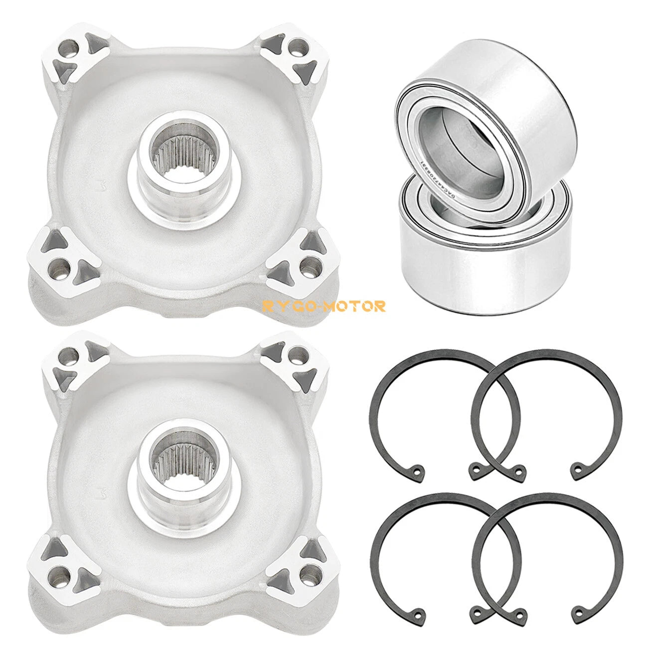 2X Front Wheel Hub & Bearing Kit for Polaris RZR 800 RZR S 800 (2009–2014) 5137219