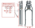 Springer Front End for Harley Dyna Sportster Chopper (+2", -2", -4")