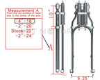 Springer Front End for Harley Dyna Sportster Chopper (+2", -2", -4")