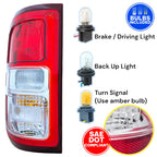 Driver Tail Light with Chrome Bezel for Ram 1500 (2019–2024) BULB LH
