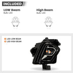 Full LED Projector Headlight for Chevy Blazer (2023–2026) W/LED Module & Bulb