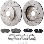 Brake Disc Rotors and Pads Kit for Toyota Sienna Solara Avalon Camry (2005–2006)