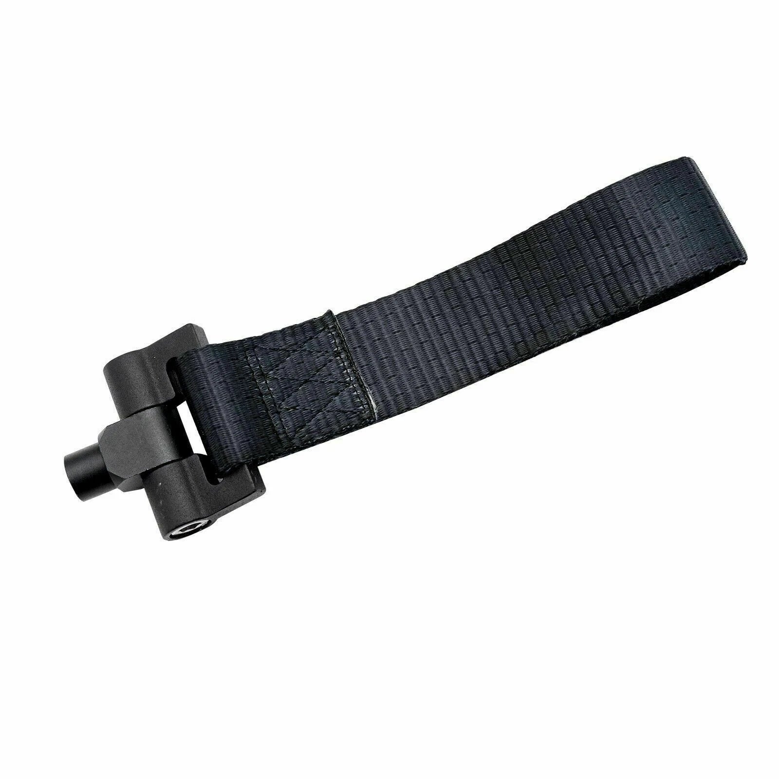 Nylon JDM Style Front Bumper Tow Hook Adapter with Towing Strap for Honda Fit (2015-2020)