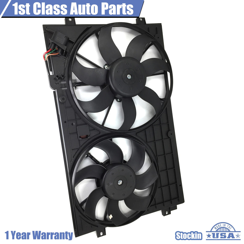 Radiator Cooling Fan Assembly for Volkswagen Beetle Golf Jetta (2000-2010)