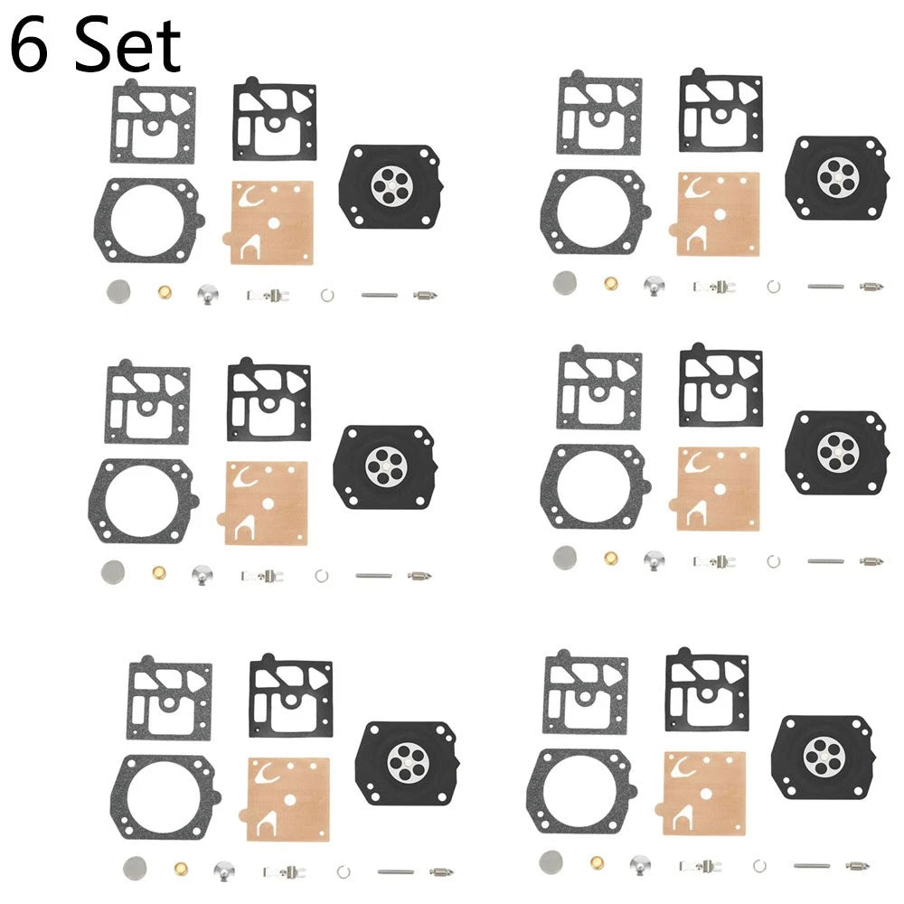 Set of 6 Carburetor Repair Kits for Walbro K22-HDA (Chainsaw)