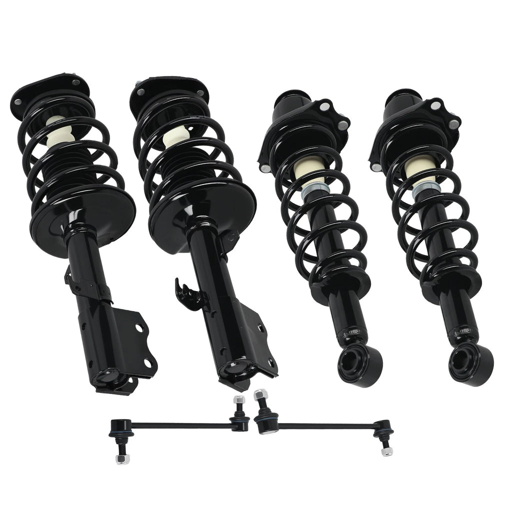 Front & Rear Struts Shocks Assembly & Sway Bars Links For 2004-2009 Toyota Prius