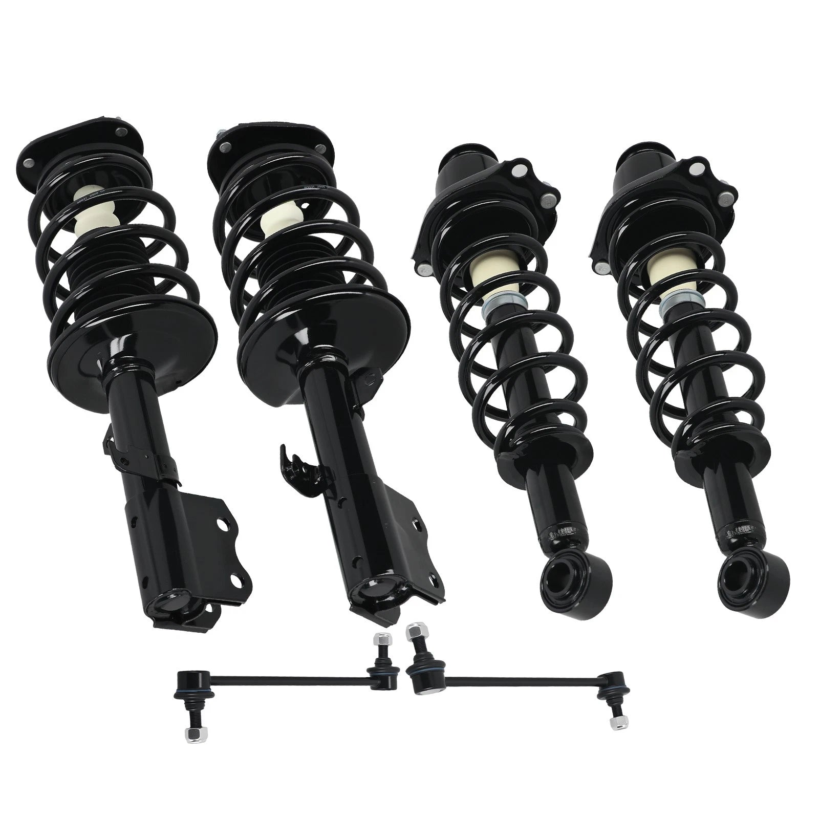 Front & Rear Struts Shocks Assembly & Sway Bars Links For 2004-2009 Toyota Prius
