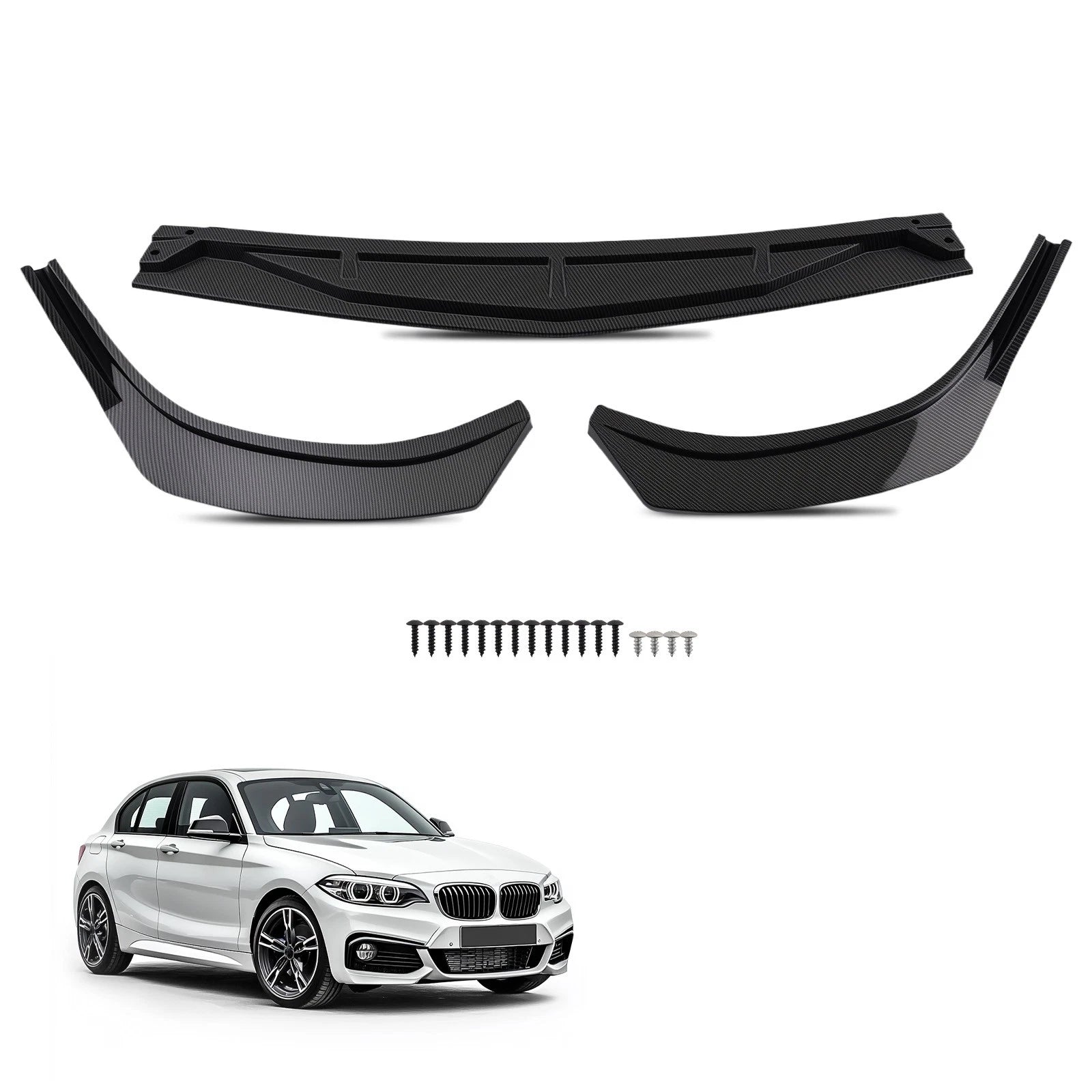 Front Bumper Lip Kit for Hyundai Sonata (2020–2023) Carbon Style