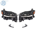Set of 2 LED Headlights for Nissan Kicks (2025–2026) Left+Right Black Clear
