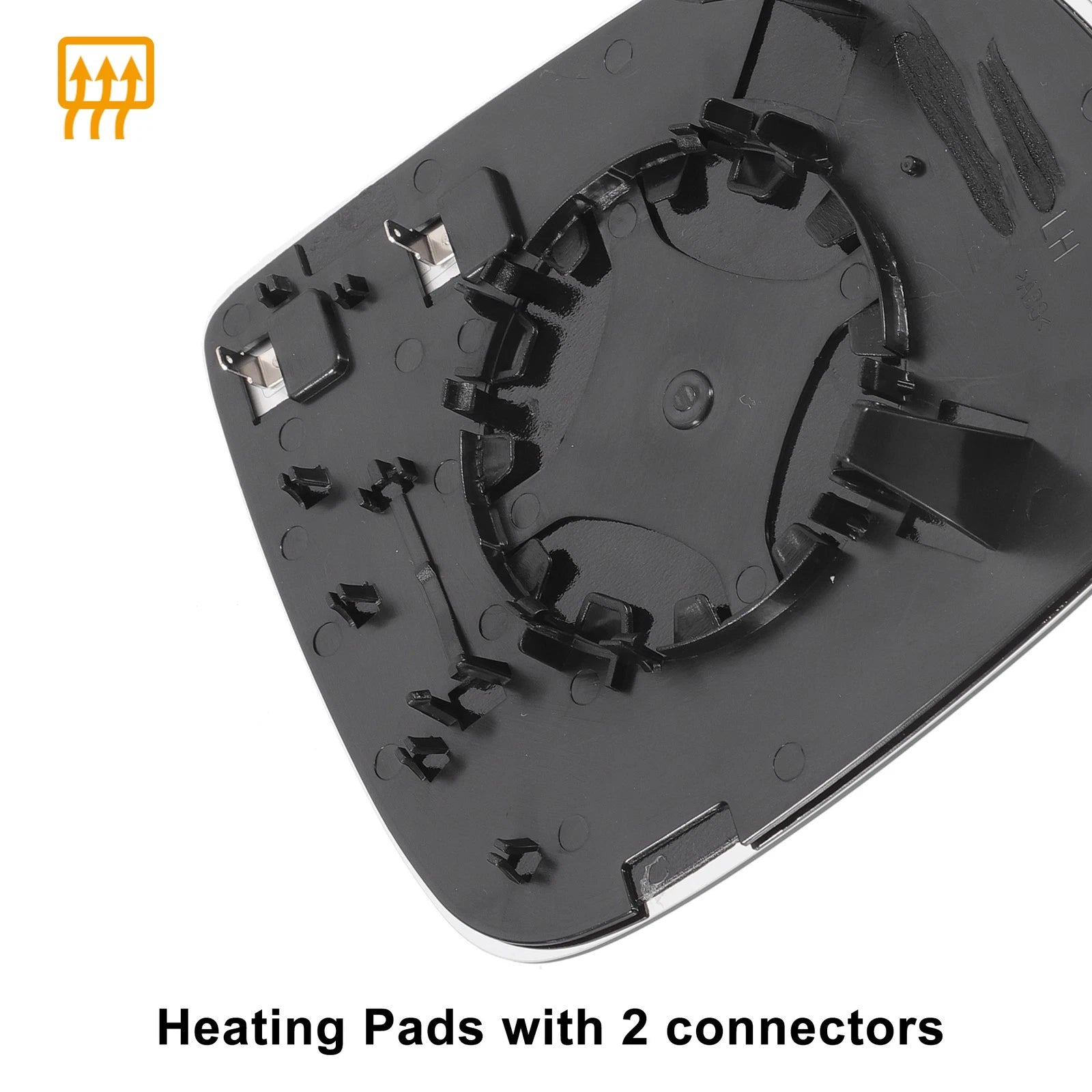 Left Side Heated White Mirror Glass for Audi Q7 (2009–2014)