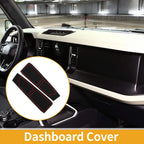 Dashboard Cover for Ford Bronco (2021–2024) Black Red Set of 1