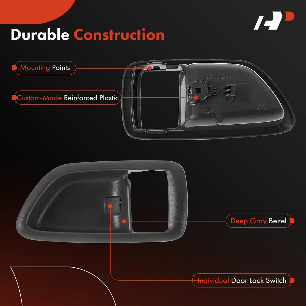 Left Deep Gray Interior Door Handle for Toyota Tundra (2004-2006)