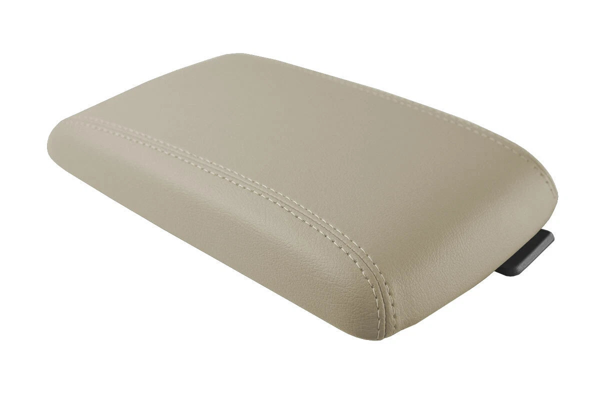 Leather Console Lid Pull Over Cover for Cadillac DTS (2006–2011) Beige