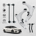 Set of 6 Front Lower Control Arms Tie Rod Sway Bar Links for Nissan Maxima (2009–2014)