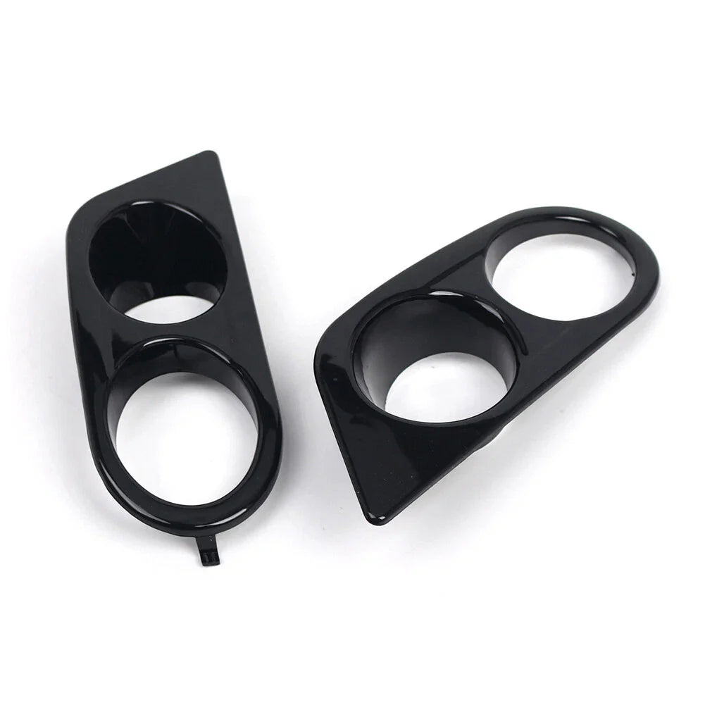 Glossy Black Front Fog Light Covers for BMW E46 M3 (2001-2006)