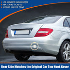 Rear Car Bumper Tow Hook Cover for Mercedes-Benz C-Class (2015–2021) No.A2048850226 White