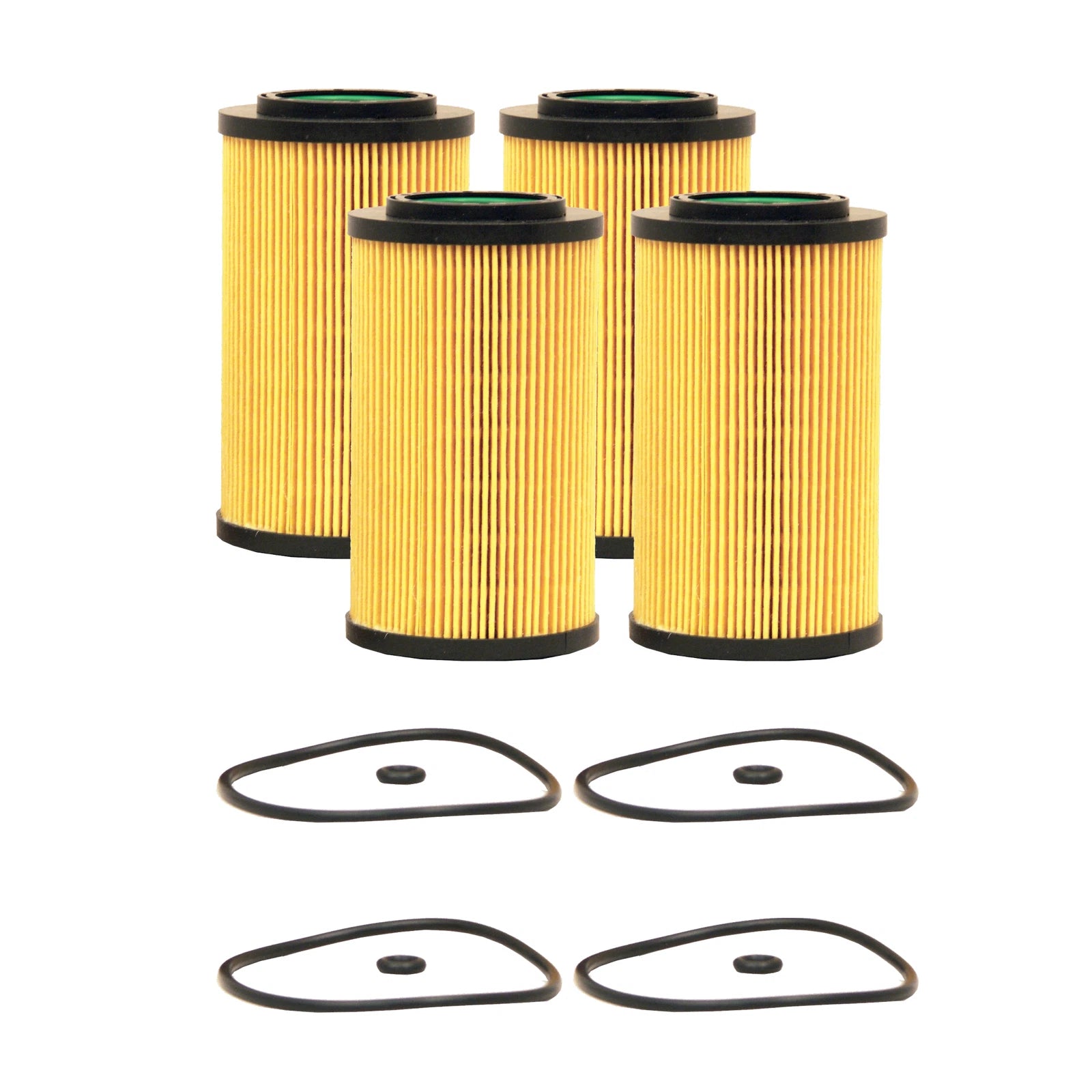 Set of 4 Engine Oil Filters for Hyundai Kia V6 (StdAsp GAS)