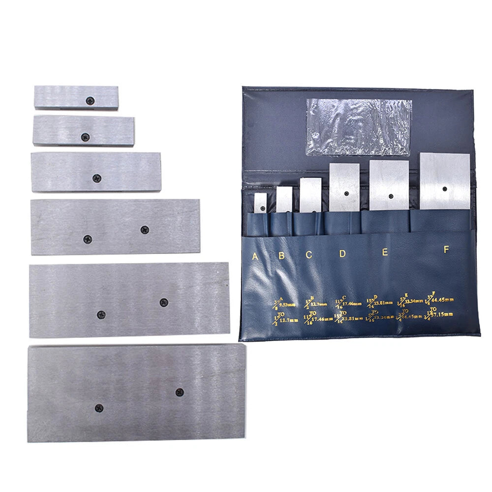 Set of 6 Adjustable Parallel Measurement Tools for Precision Work