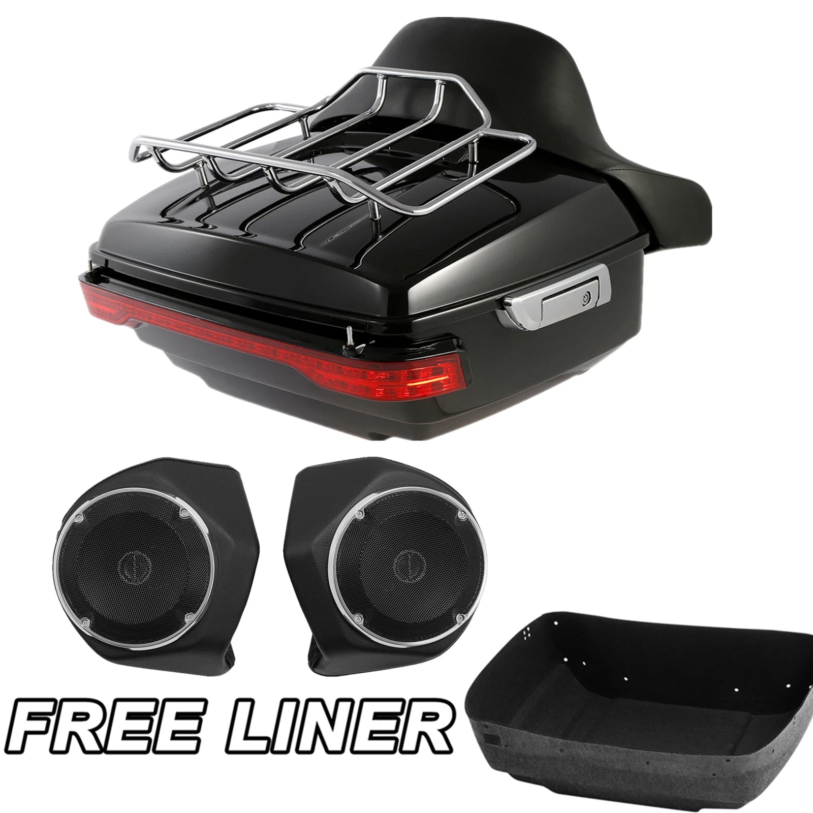 Trunk Top Rack Speakers for Harley Street Road Glide (2014–Present)