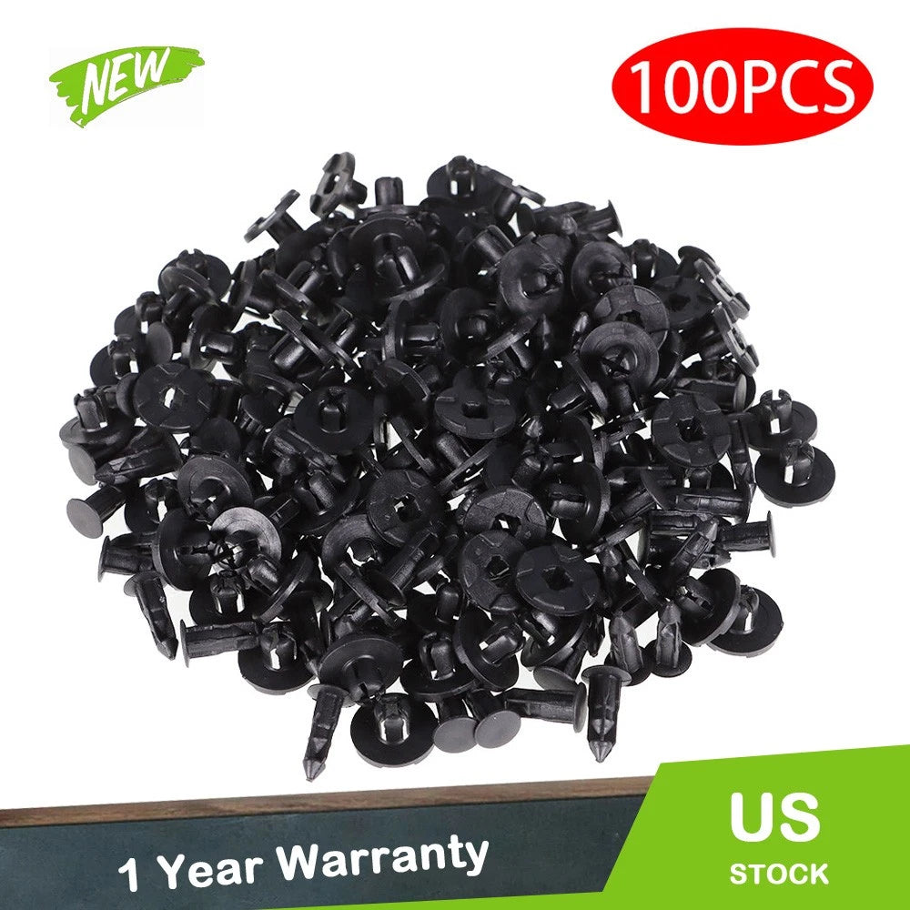 Set of 100 Bumper Clips for Nissan