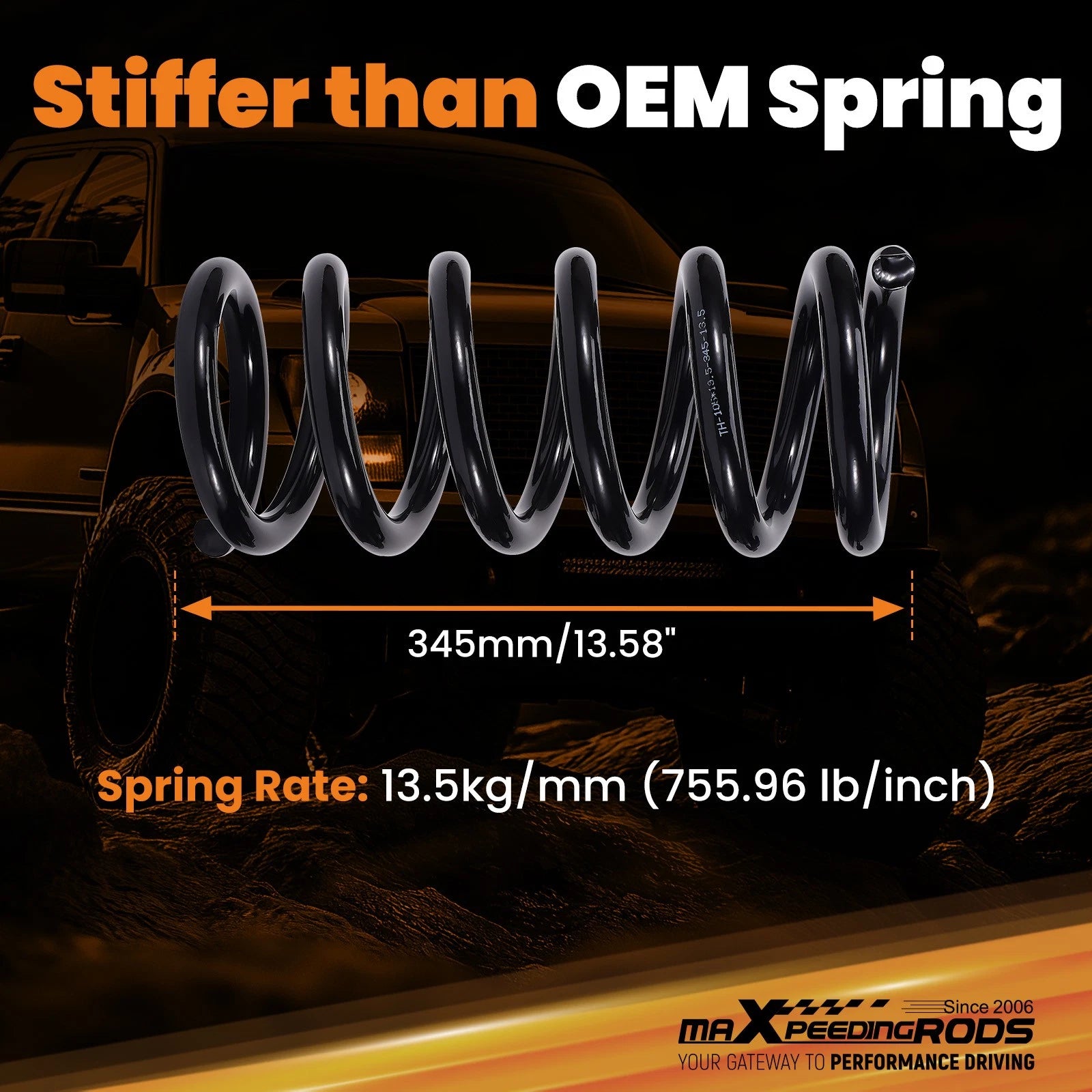 3" Front 5" Rear Lowering Kit for Ford Ranger 2WD (1998-2015)