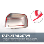 Pair Rearview Mirror Cover Overlay Chrome for Nissan X-Trail Rogue (2008–2013)