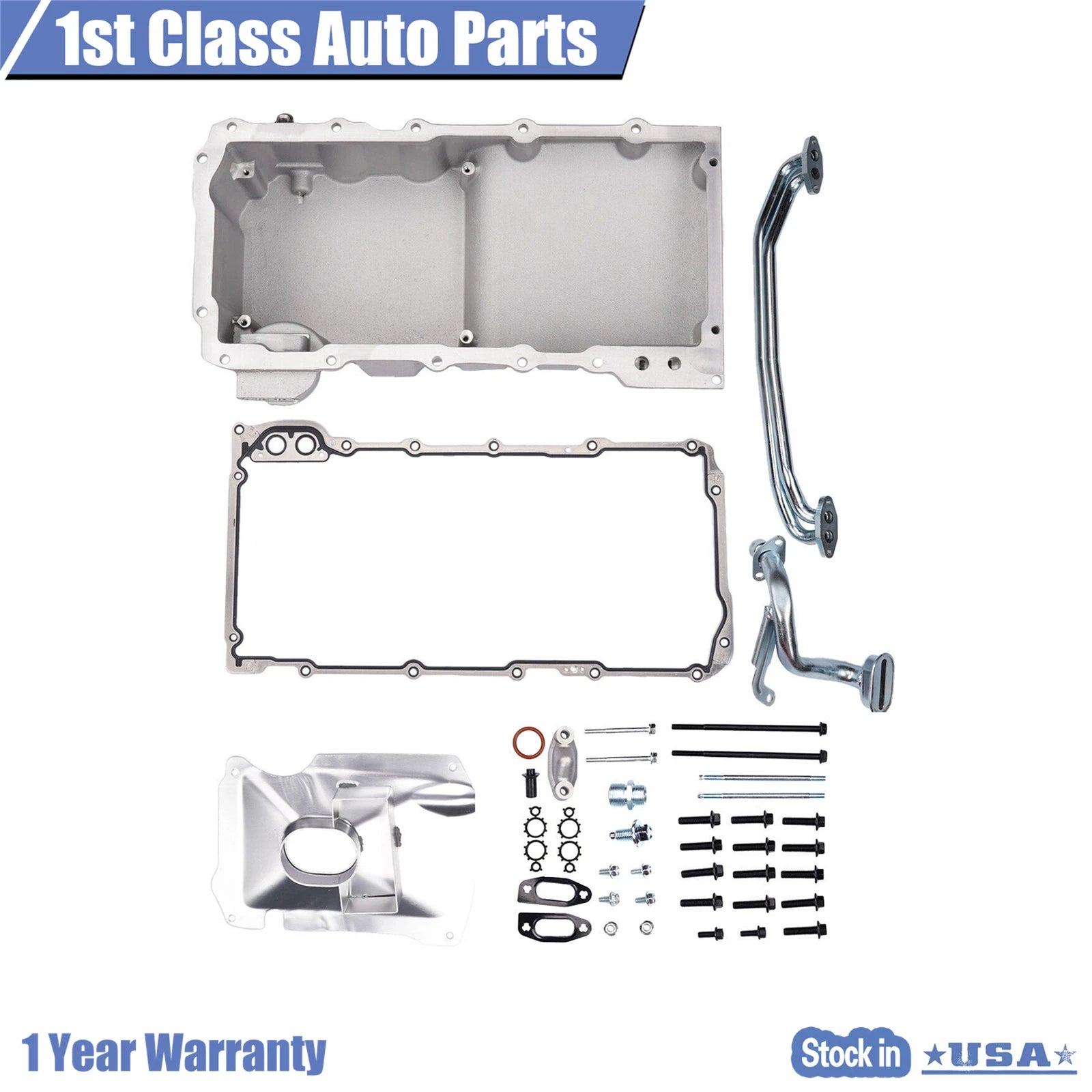 Front Wet Sump Engine Oil Pan for Chevrolet Gen III/IV 4.8L-6.2L (2000–2019)