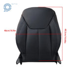 Front Left Leather Seat Cover for Jeep Wrangler (2013-2017) Black