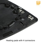 Pair Car Mirror Glass Replacement for BMW X5 X6