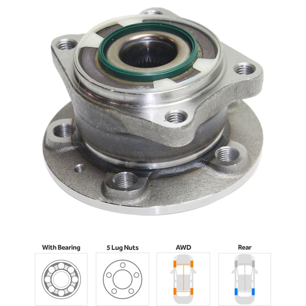 Set of 4 Wheel Hubs for Volvo S60 V70