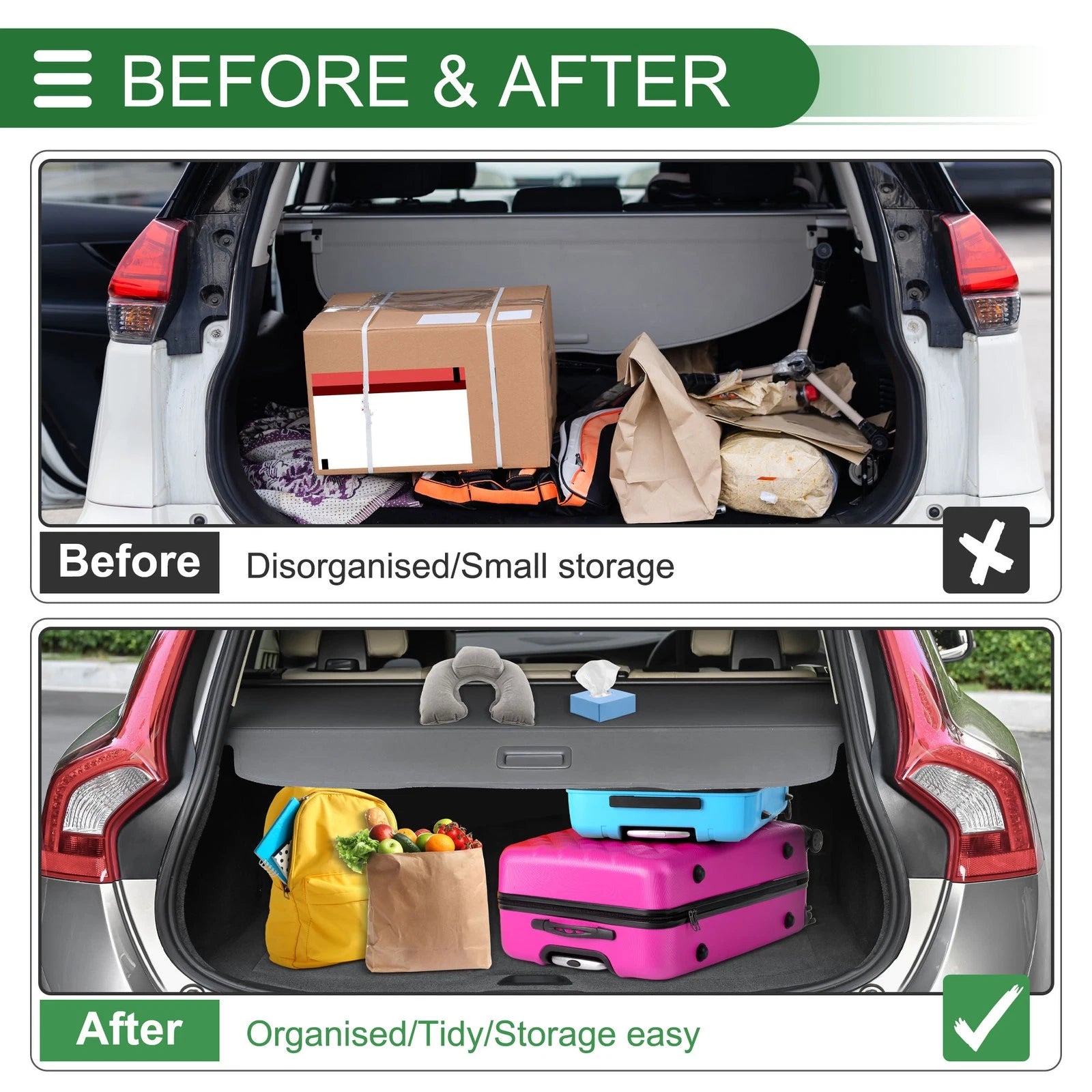 Retractable Cargo Cover for Ford S-Max (2007–2015)