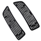 Hood Grille Vent Cover for Mercedes W221 (2007–2013) 2218800205 Black ABS Pair
