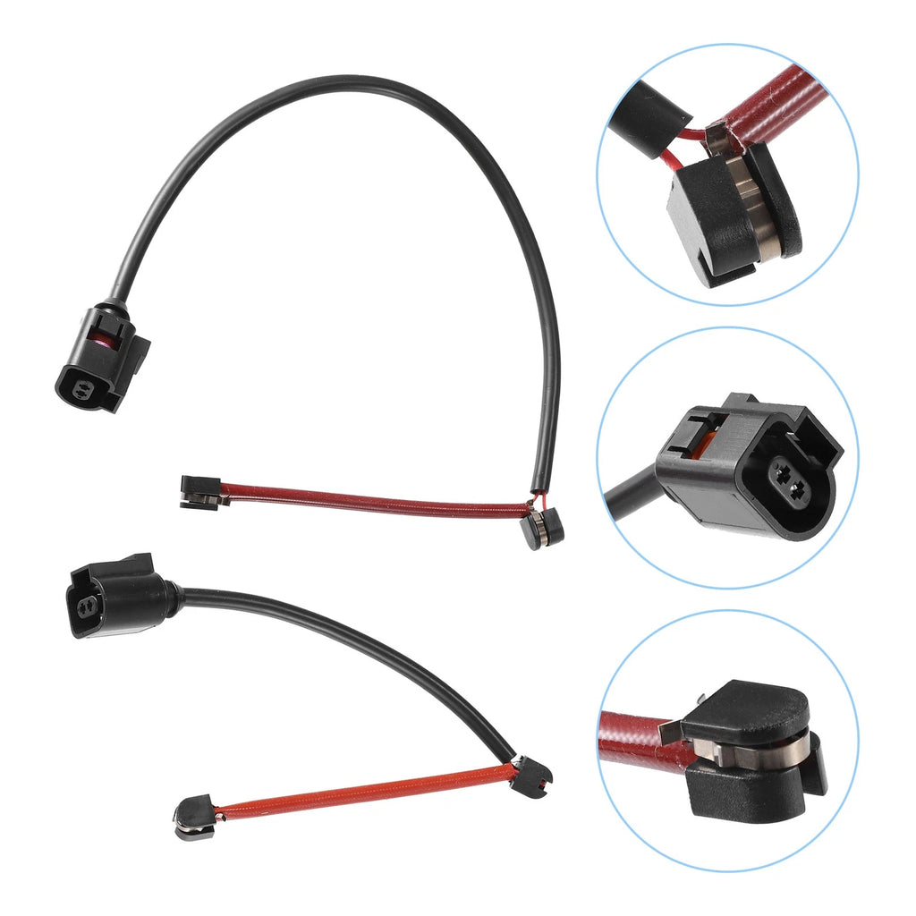 2X Front Rear Brake Pad Wear Sensor Lead for Volkswagen Touareg 