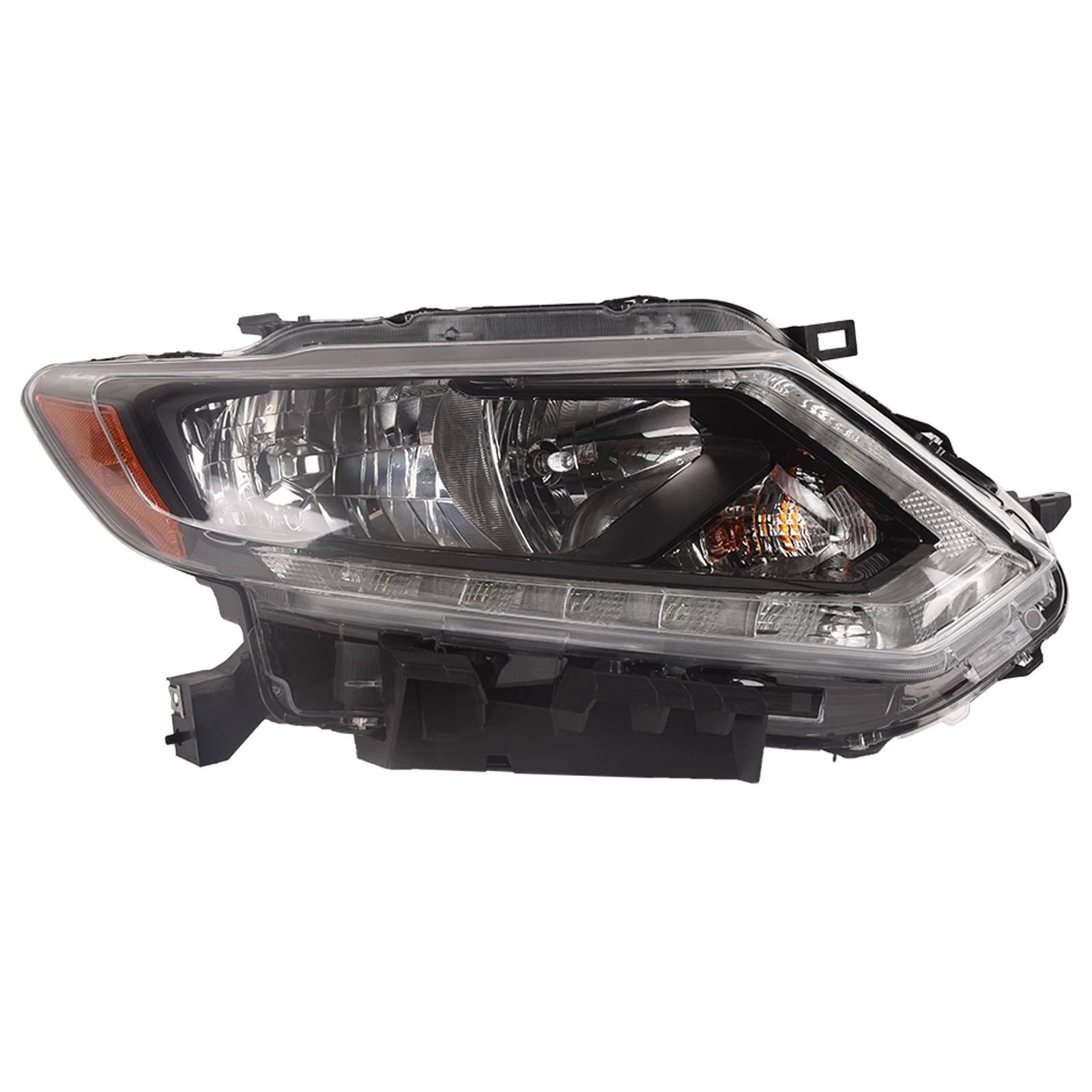Right Passenger Side Halogen Headlight Assembly for Nissan Rogue (2014-2016)