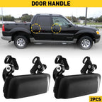 Door Handle Set for Ford Ranger (2001–2011) - Smooth Black Front Outer