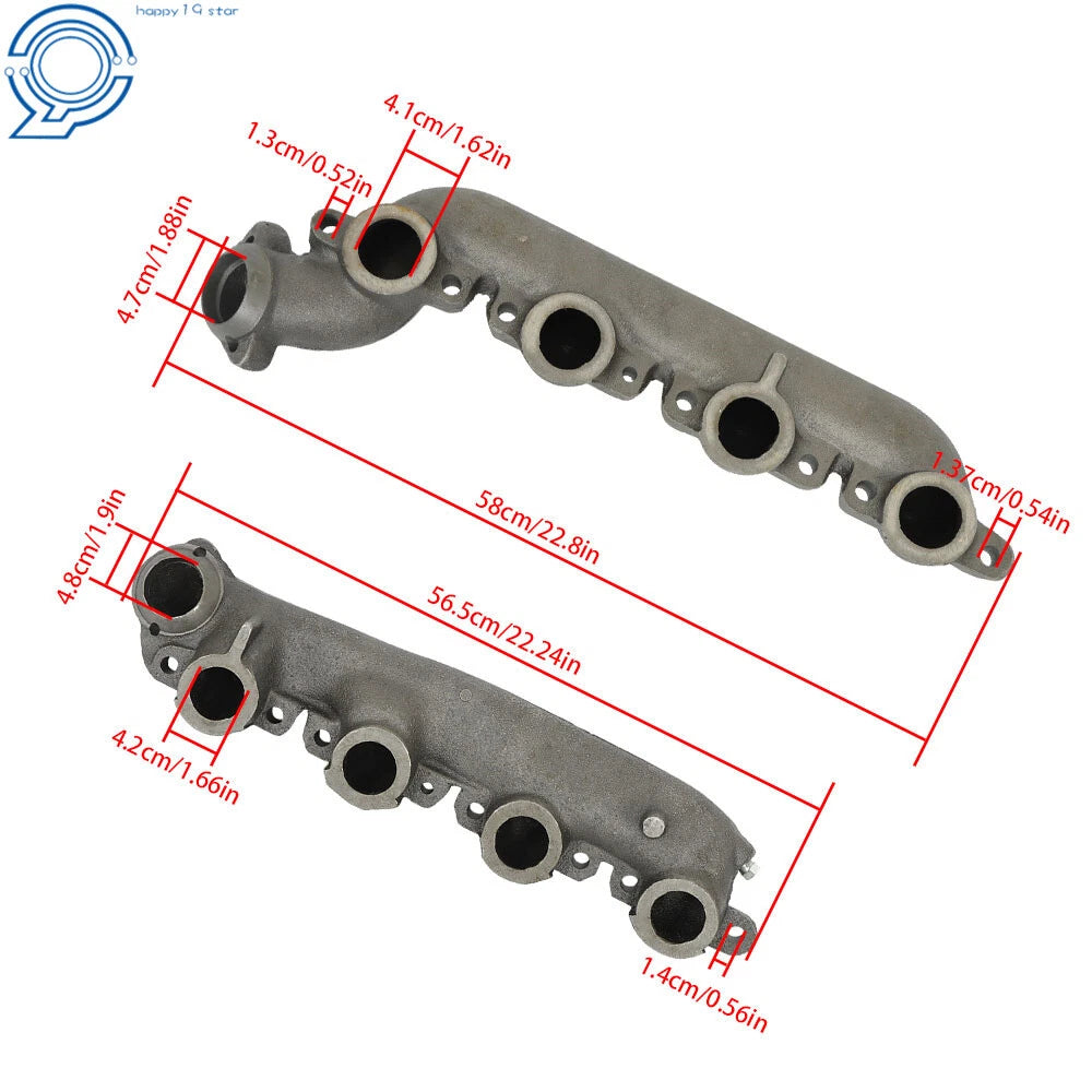 Exhaust Manifold Set for Ford F-250 F-350 F-Super Duty (1994–1997)