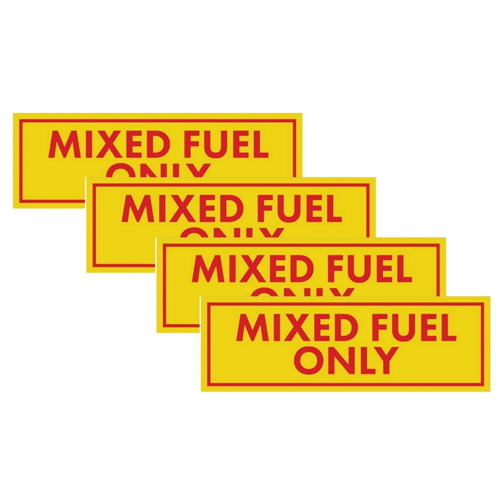 Mixed Fuel Only Stickers for Gas Oil Mixture Can Labels